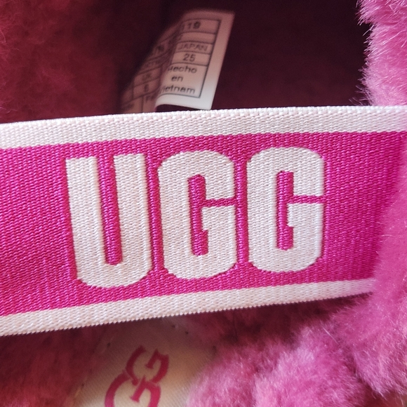 UGG Fluff Yeah slide Size 8 Color Bougainvillea Pink/Purple mix - Picture 6 of 11
